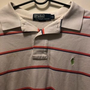 Vintage Ralph Lauren Polo, White Blue Orange Green